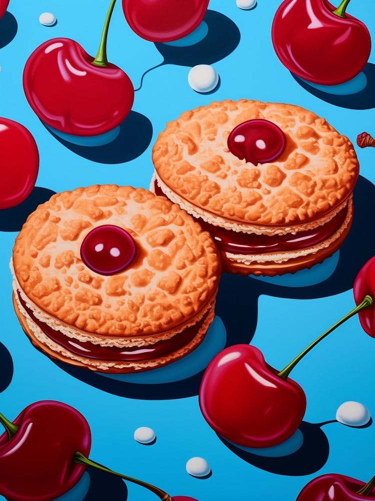 Pop Art Cherry Retro Sweet Treats  2
