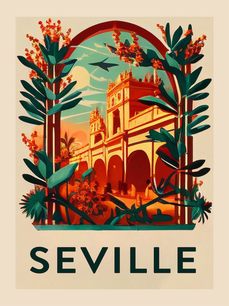 Seville Vintage Travel Poster