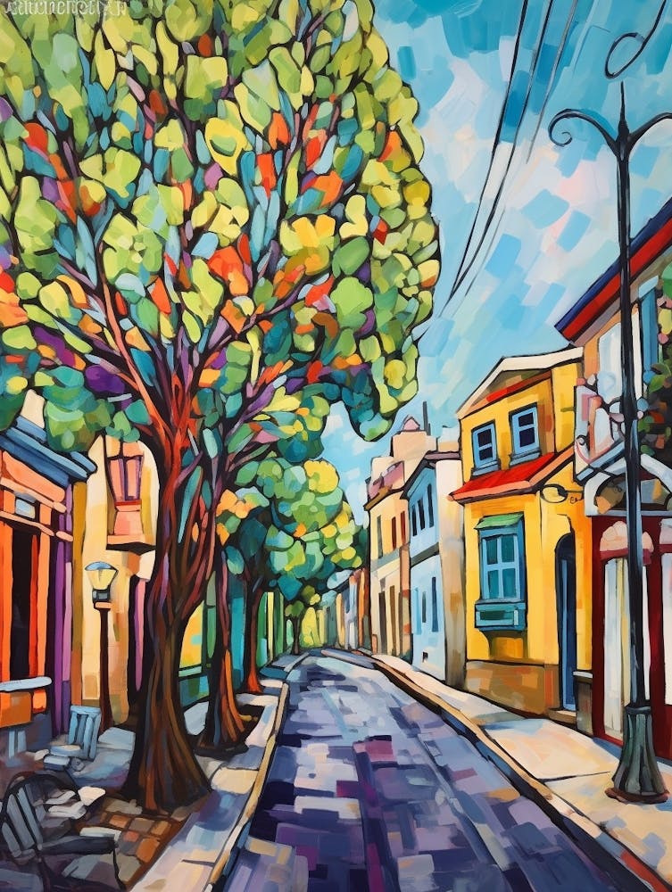 Nicosia Cyprus 3 Fauvist Painting