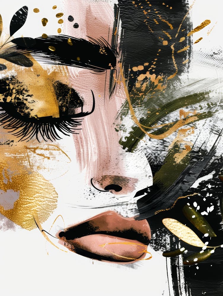 Abstract Of A Woman'S Face 8