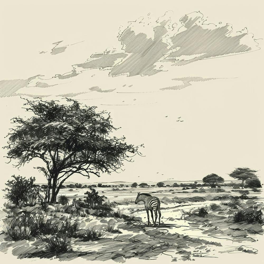 Giraffes In The Wild