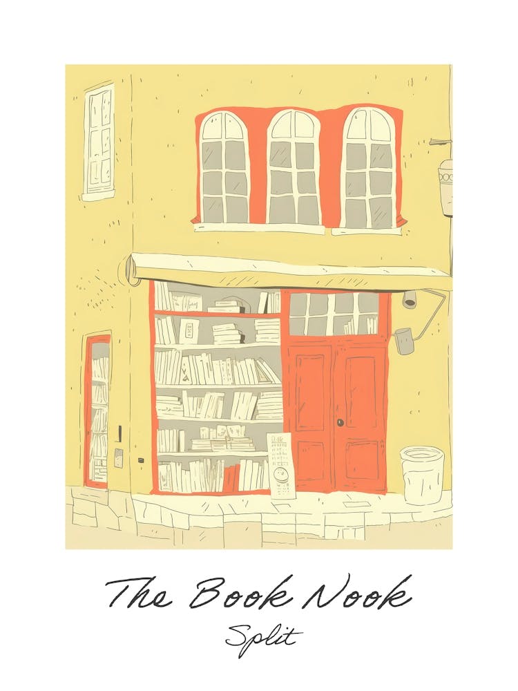 Split The Book Nook Pastel Colours 3 Poster