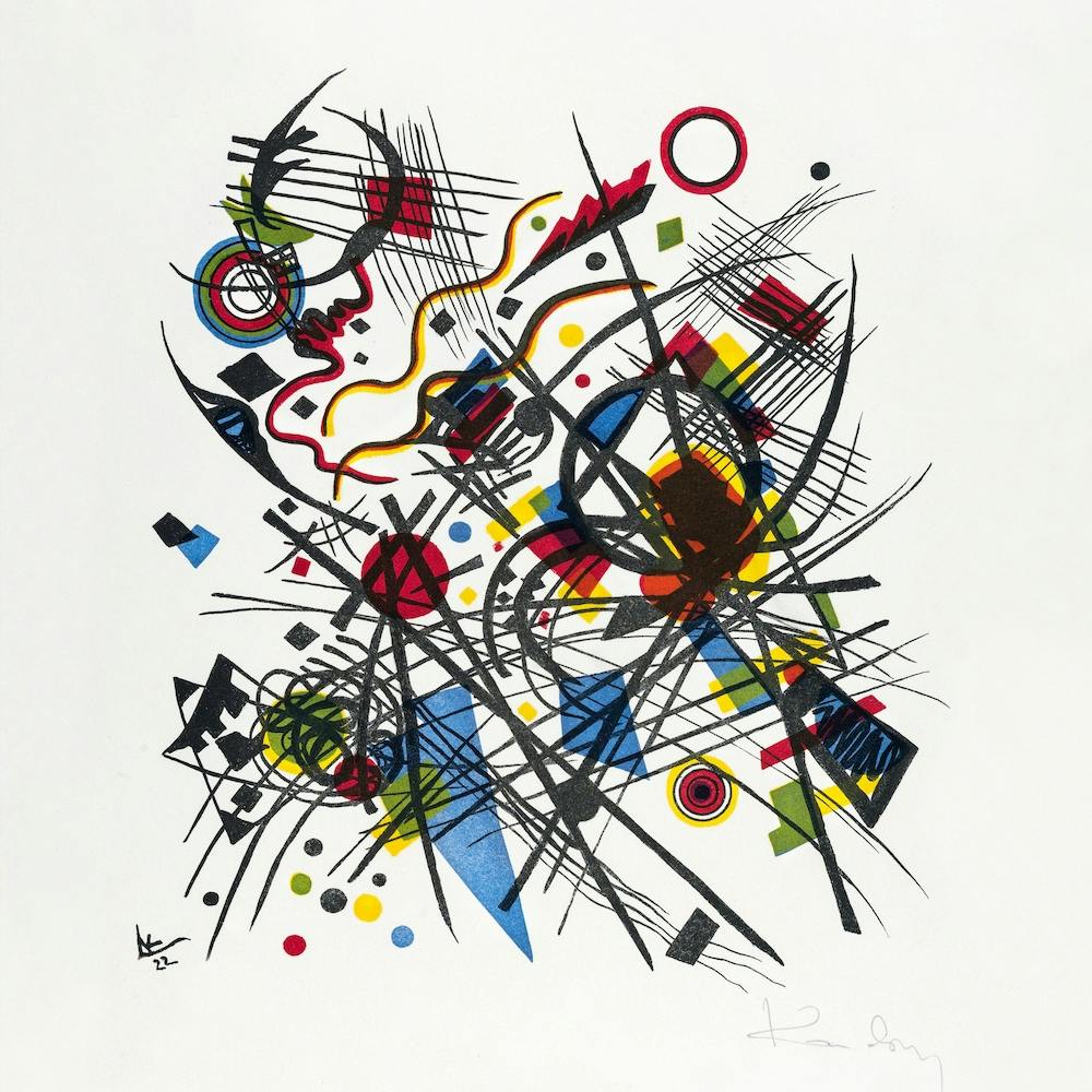 Lithographie Fur Die Vierte Bauhausmappe, Kandinsky