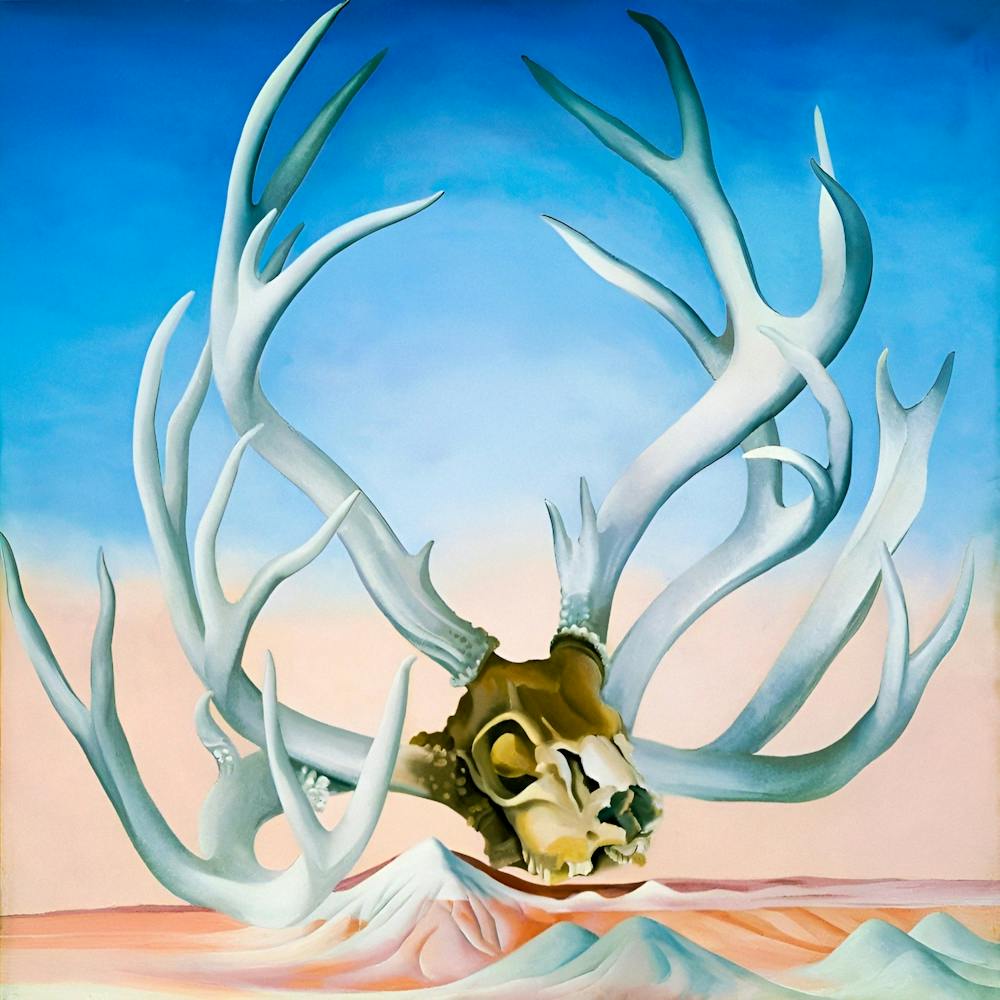 Georgia OKeeffe - Deers Skull with Pedernal, 1936