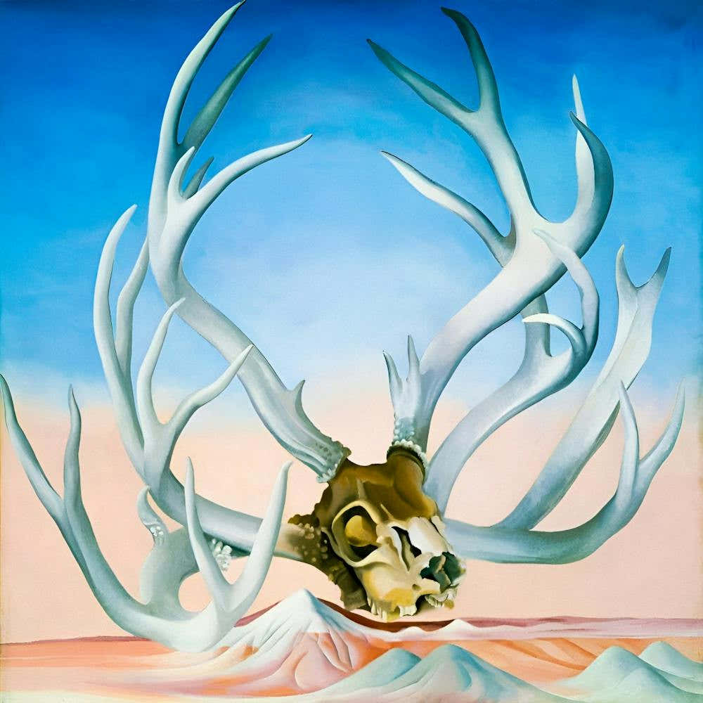 Georgia OKeeffe - Deers Skull with Pedernal, 1936