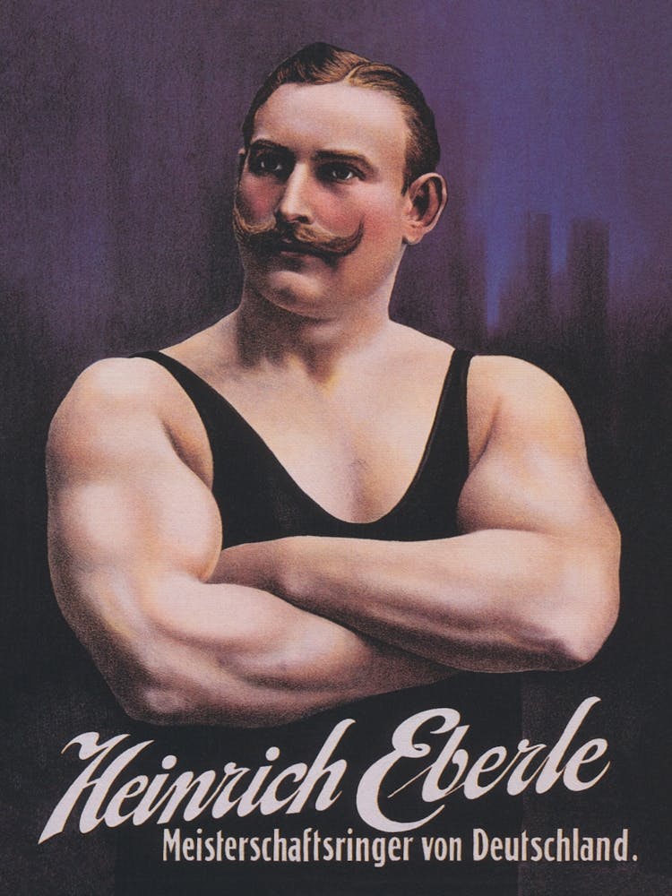 Muscle Man, Vintage Man Portrait