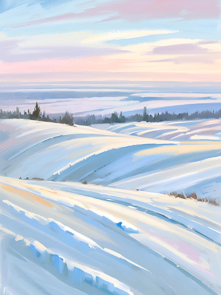 Winter Landscape Painting