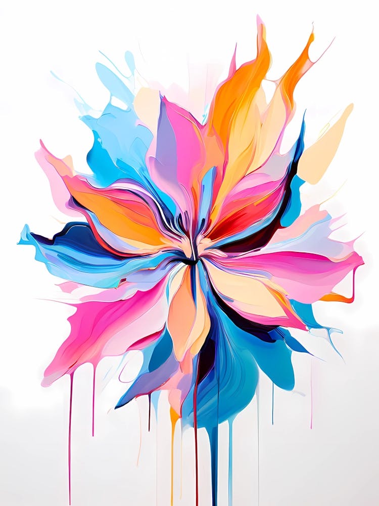 Abstract Flower Painting 34