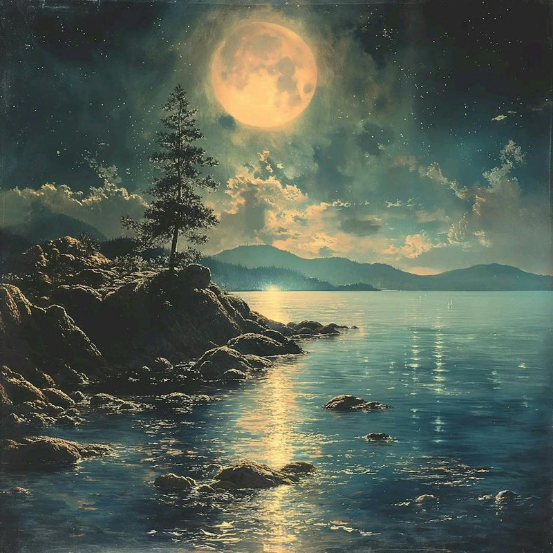 Full Moon Over The Lake 2