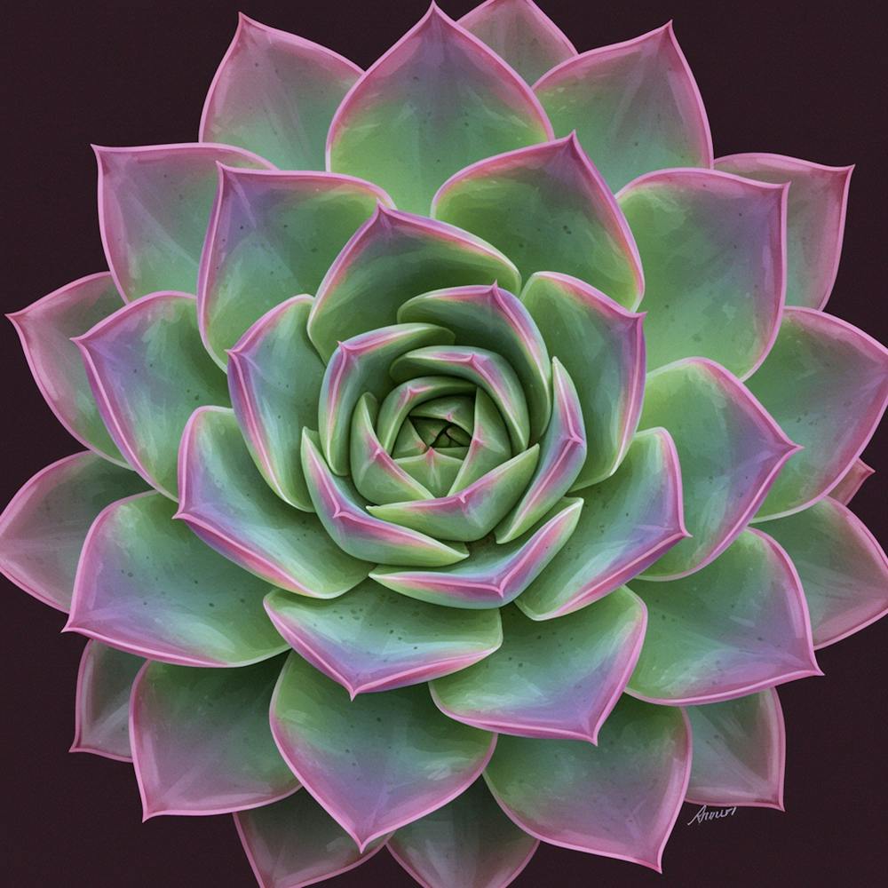 Purple Succulent 2