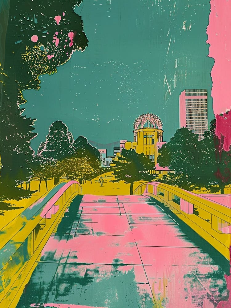 Hiroshima Retro Duotone Silkscreen 4