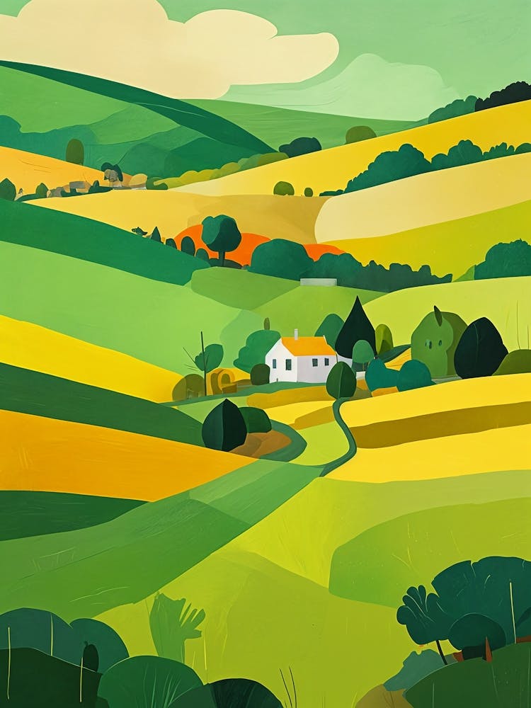 Abstract Irish Countryside no2