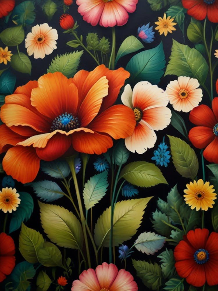 Papier Peint Floral 6