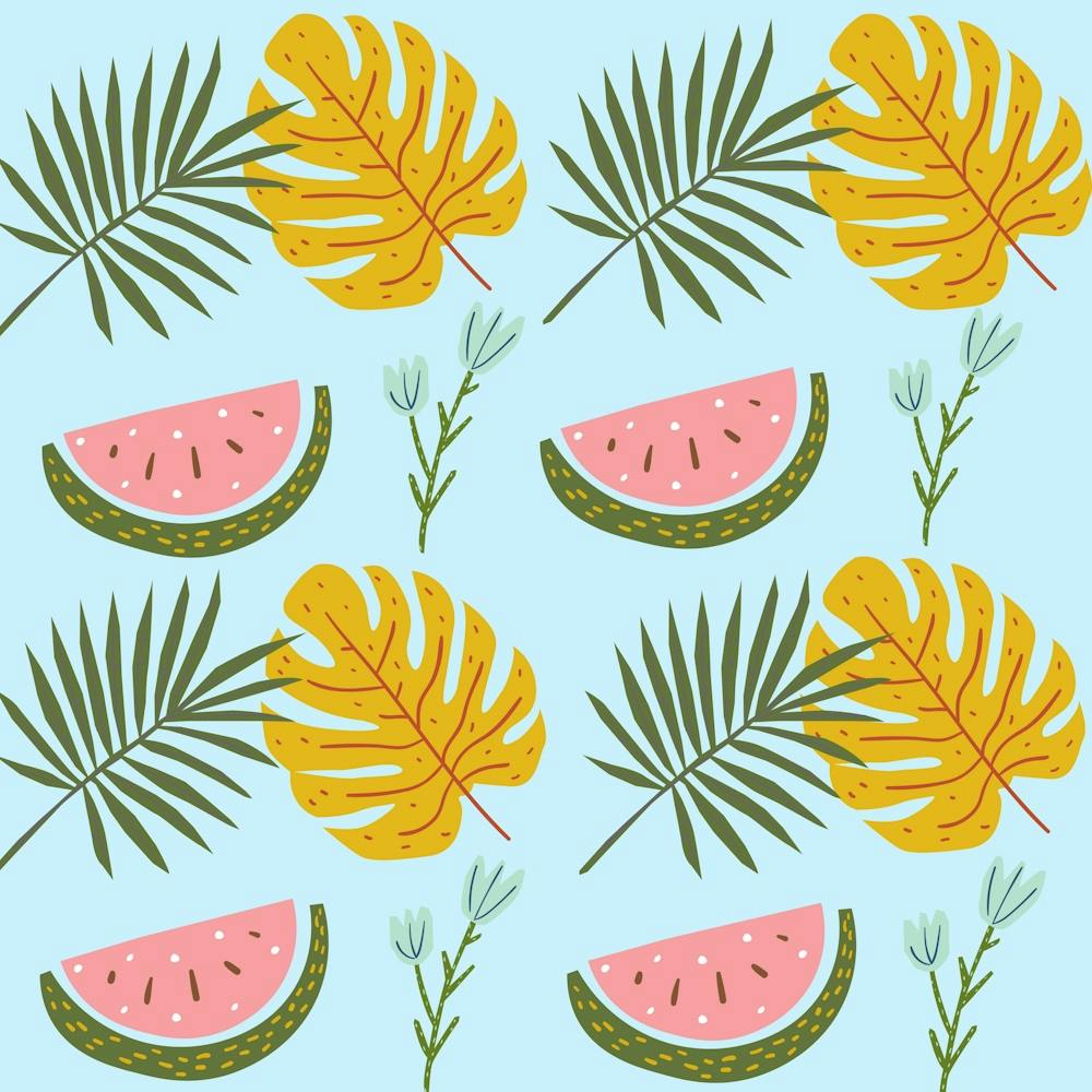 Watermelon Leaves Fruit Foliage