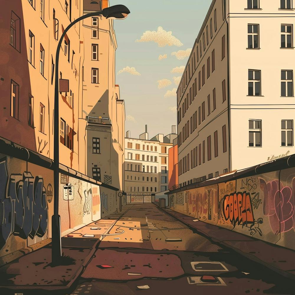 Berlin Wall Graffiti Alley