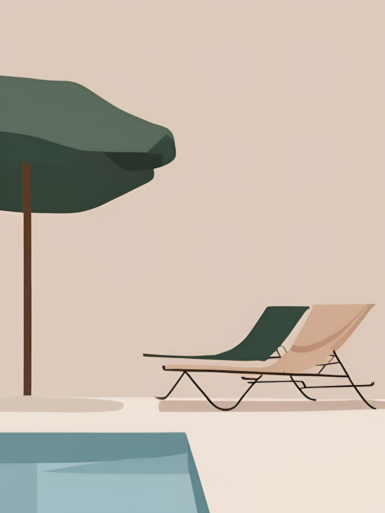 Lounge Chairs By The Pool