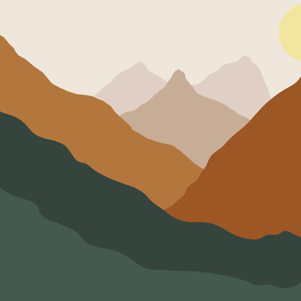 Mountains And Sun