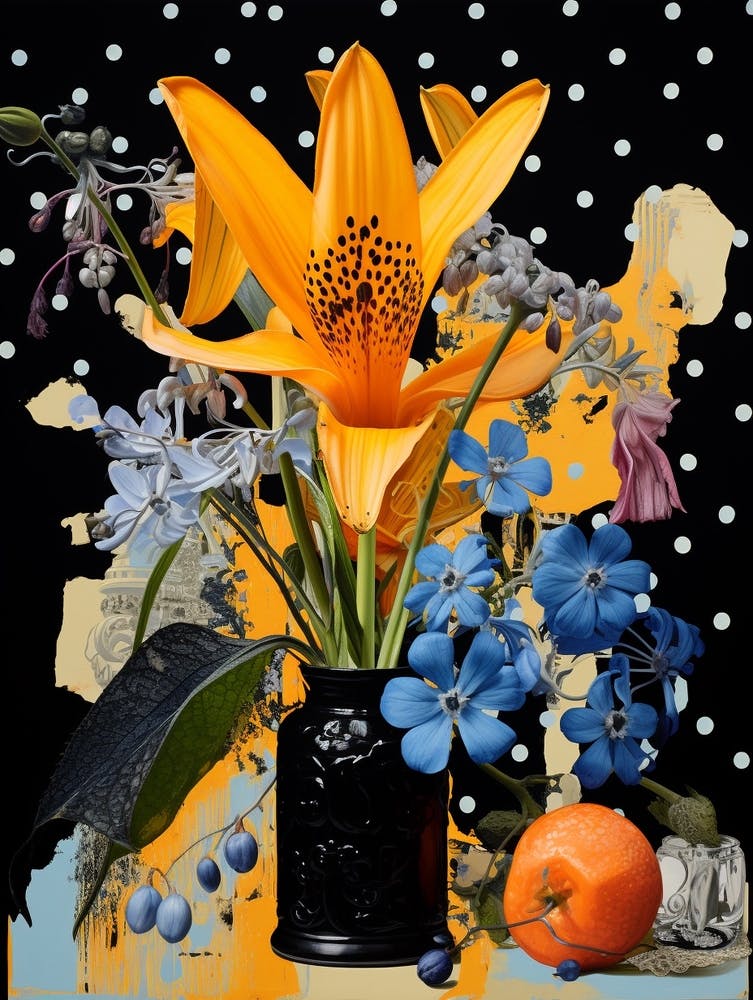 Surreal Florals Bluebell 1 Flower Painting