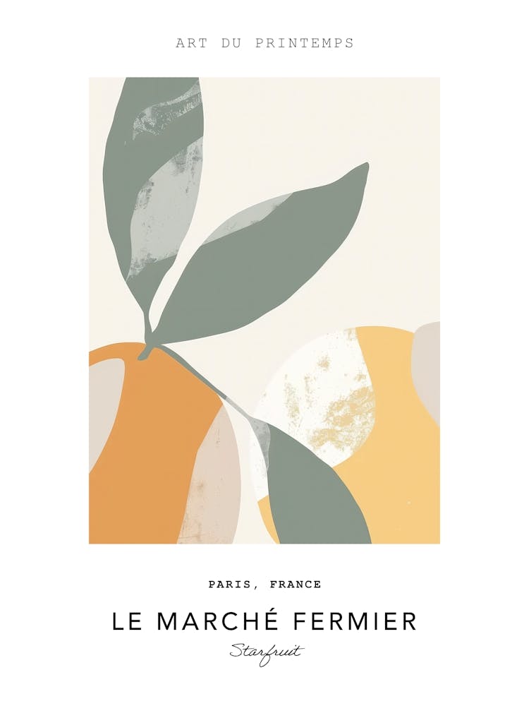 Starfruit Le Marche Fermier Poster 1