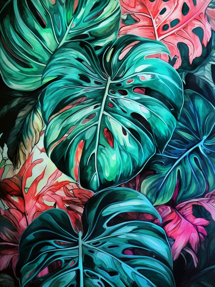 Monstera Leaves nature flora