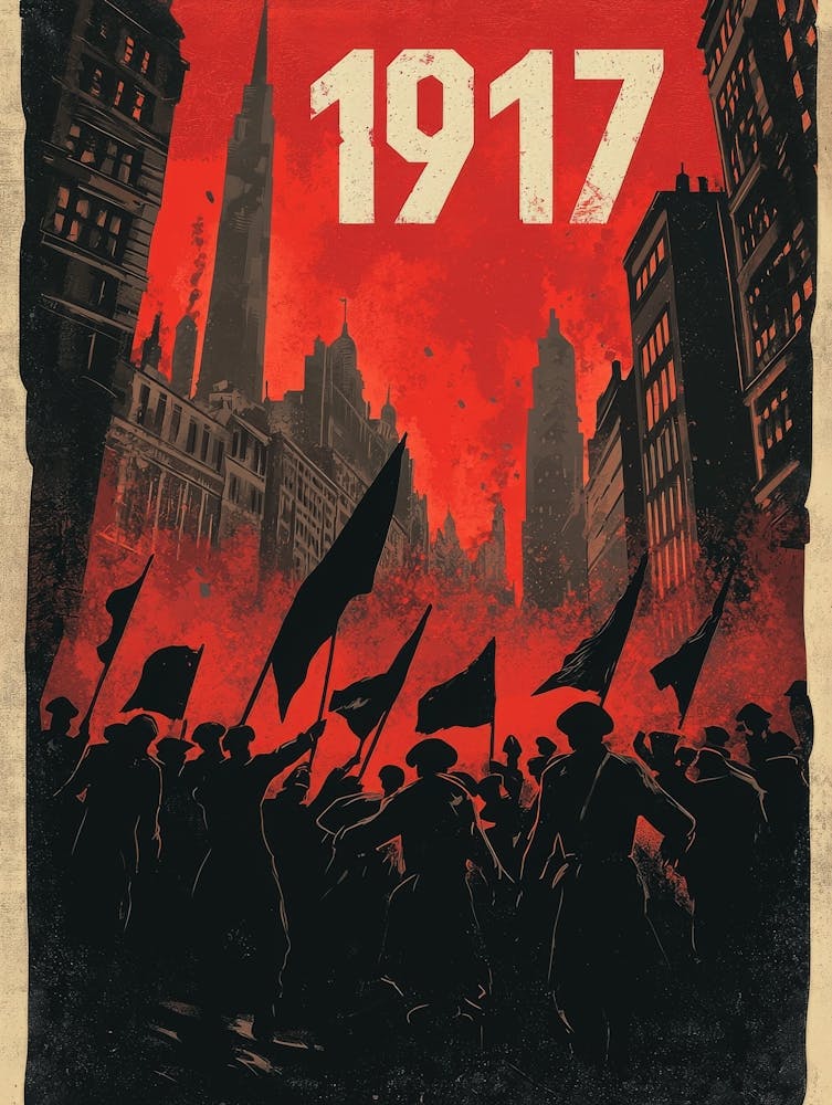 Aihrgdesign Une Affiche Politique Vintage Représentant Le Russe 10