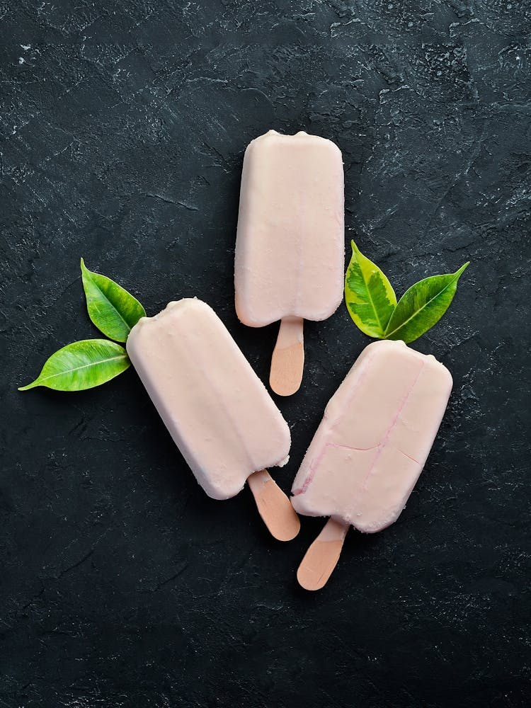 Ice cream — Food kitchen poster/blackboard, photo art 1