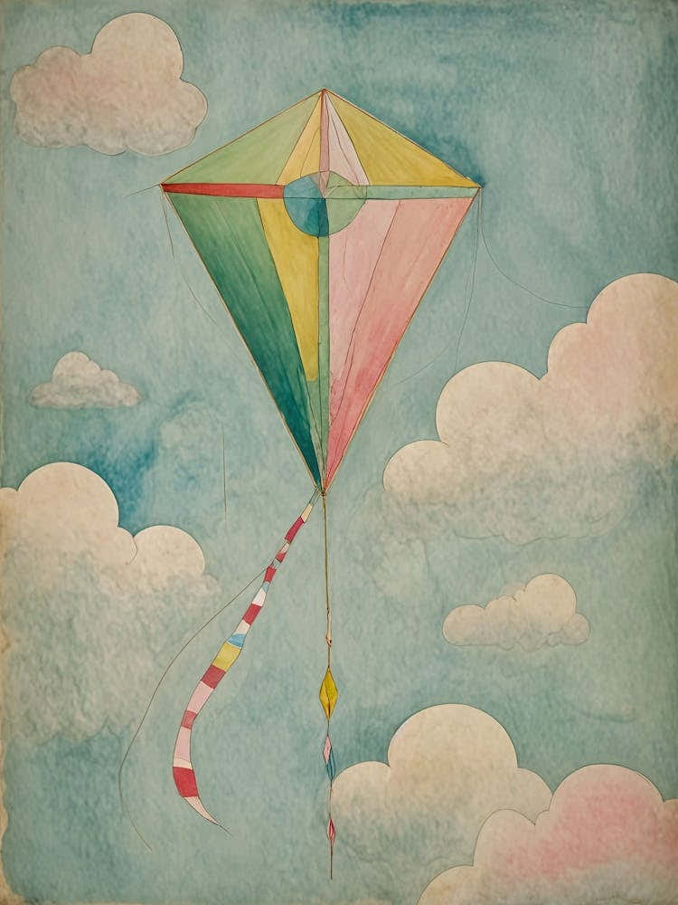 Kite Between The Clouds