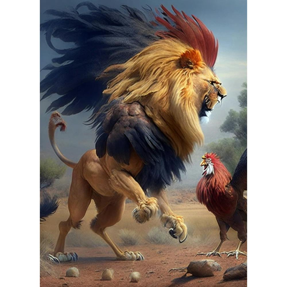 Lion And Rooster