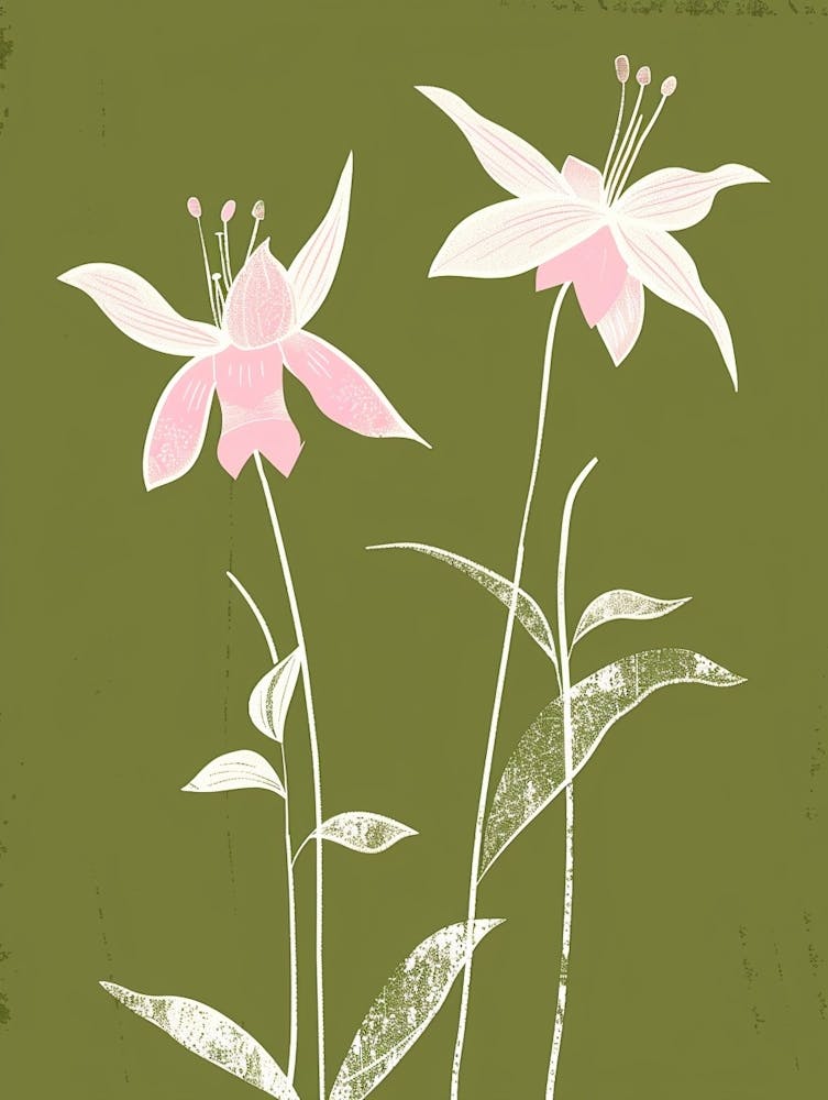 Pink & Green Columbine 2
