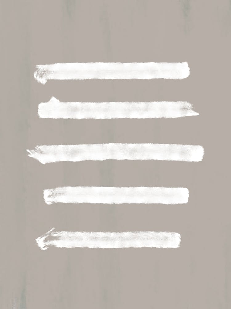 Brown Painting With White Brushstrokes