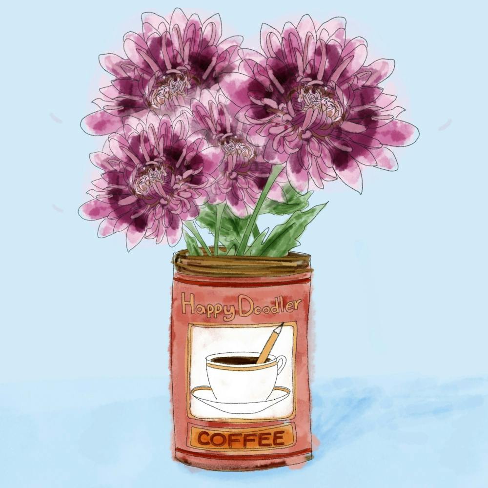 Fleurs dans une Boîte de café