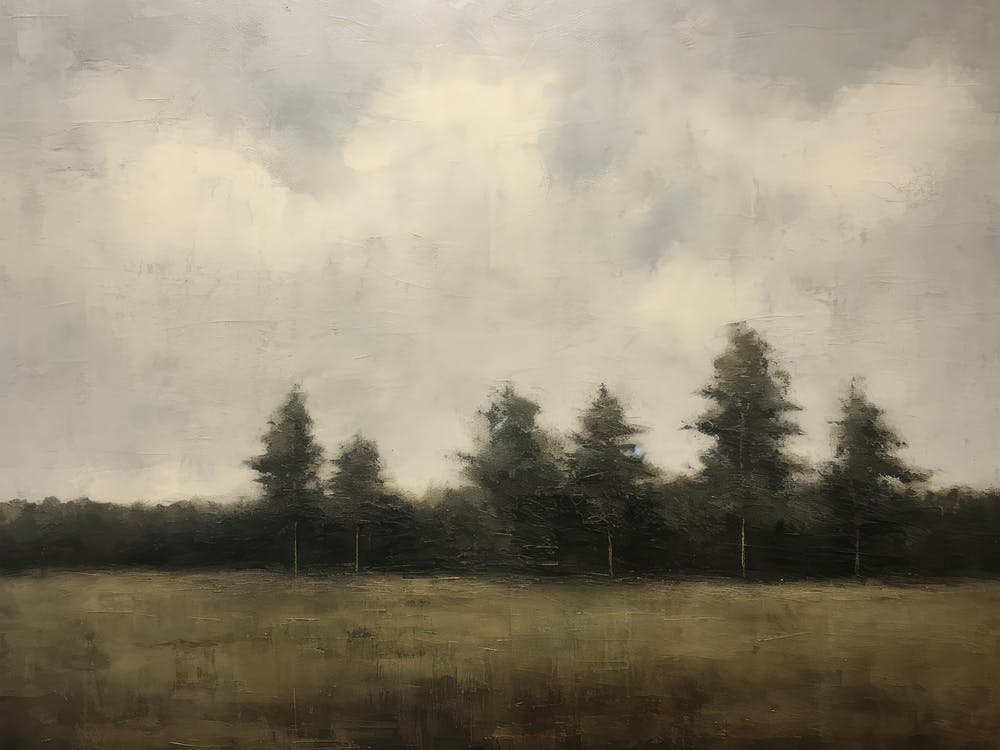 Rustic Forest Painting
