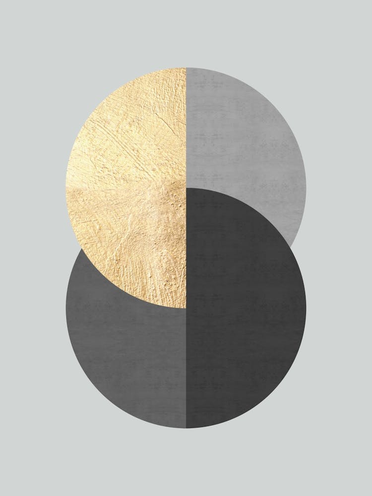 Geometrie mit Gold und Texturen 1