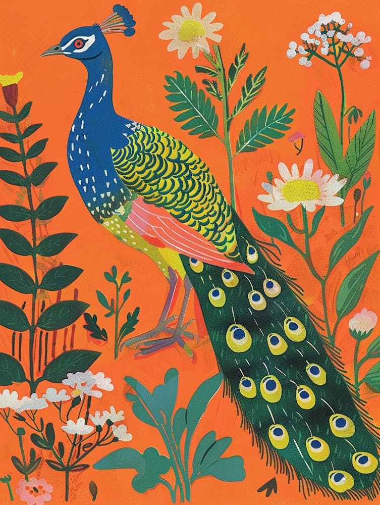 Spring Birds Peacock 1