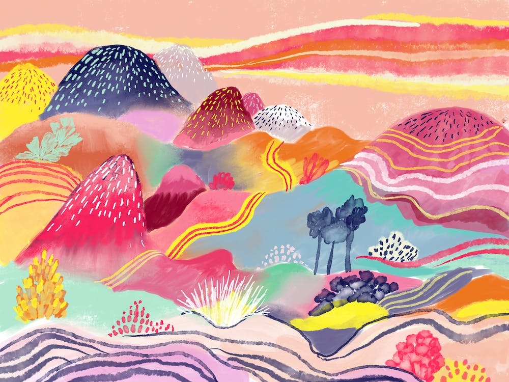 Dreamy Hills Landscape