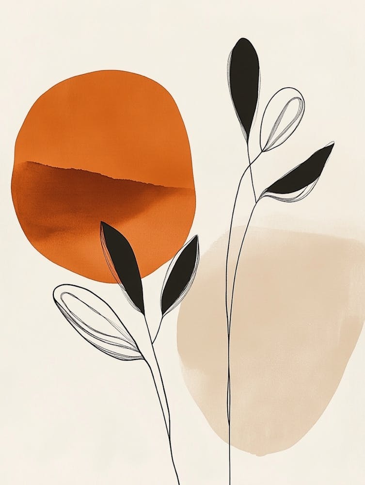 Abstract Orange Canvas Print