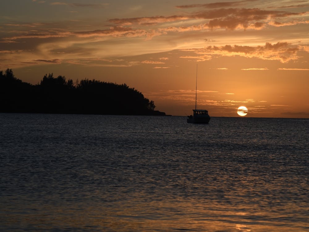 Sunset Over The Ocean