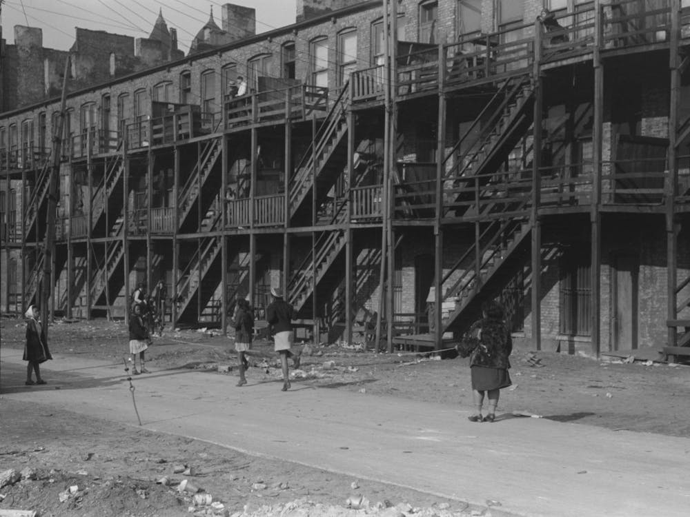 Apartment Building In African American Section Of Chicago, Illinois By Russell Lee