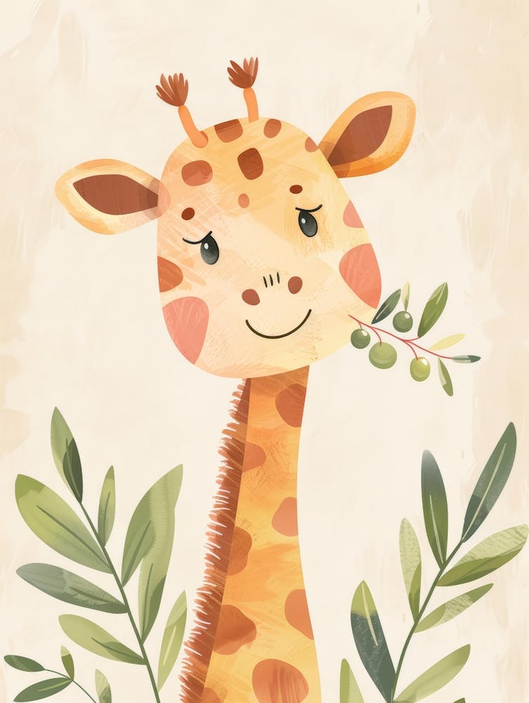 Giraffe Canvas Art 1