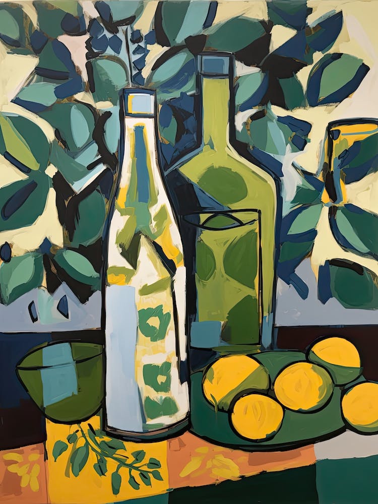 Riesling Wine Illustration 2
