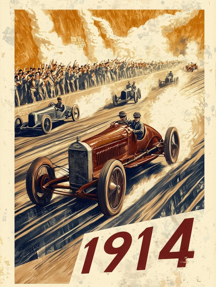 Aihrgdesign A Vintage Poster Of An Automobile Rally In 1914 F 80d40df9 36aa 4f23 Aa2f 70062039caa1 0