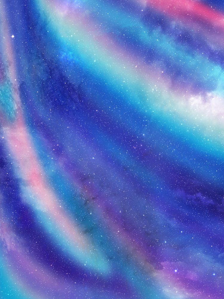 Synthwave neon space #13 - Galaxy Background