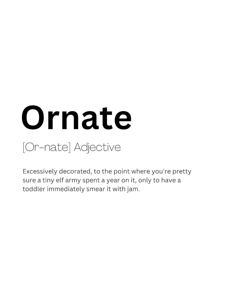 Ornate Definition Meaning
