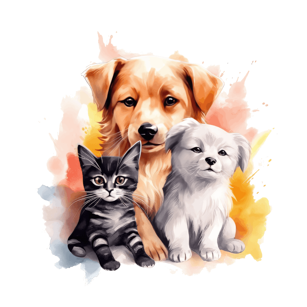 Cat and Dog Friends 18