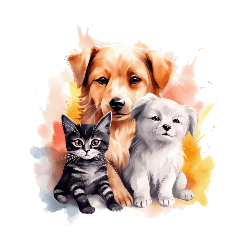 Cat and Dog Friends 18