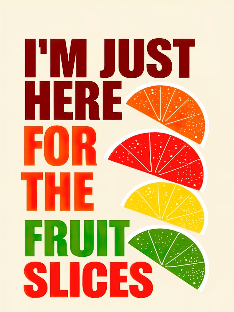 I'M Just Here For The Fruit Slices