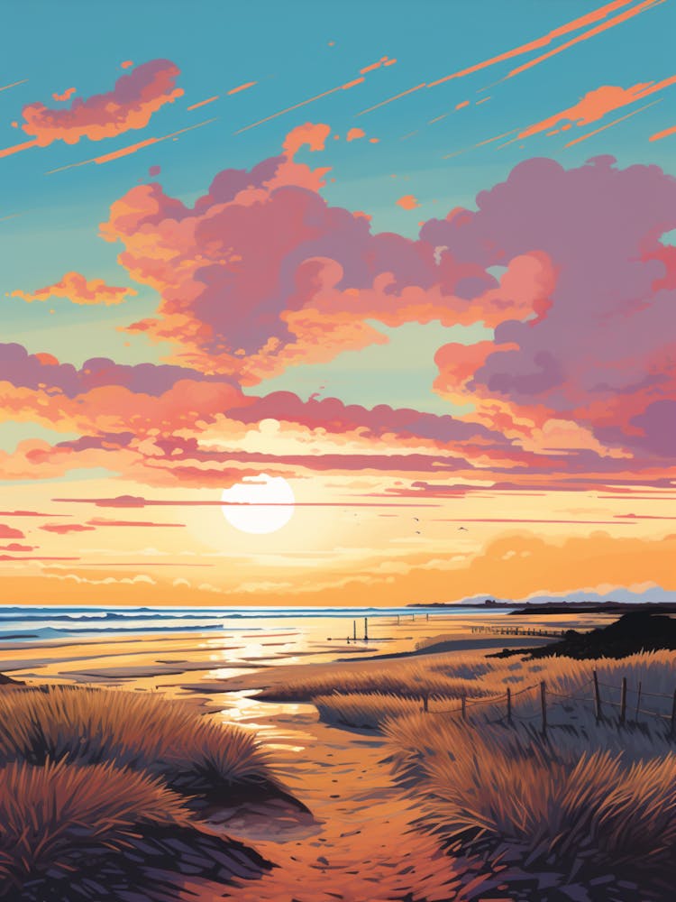 A Painting Of Camber Sands East Sussex 3