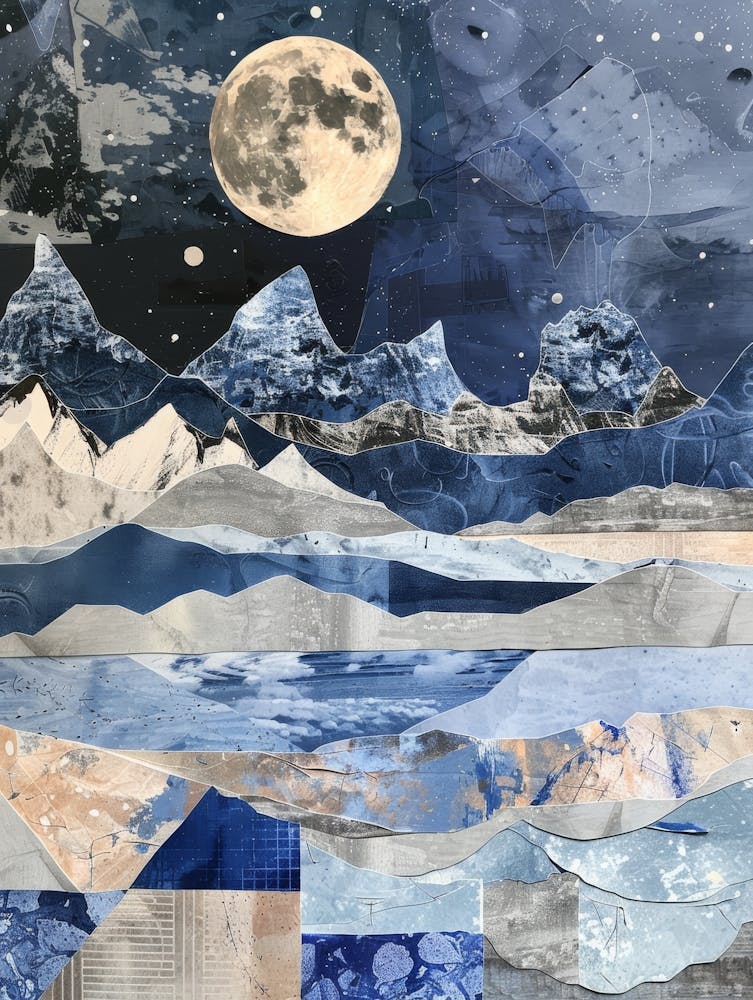 Moon And Mountains