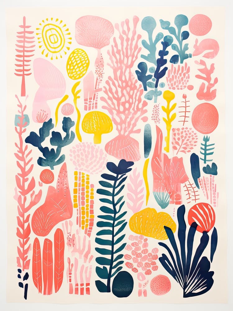 New York Botanical Gardens Abstract Riso Style 1