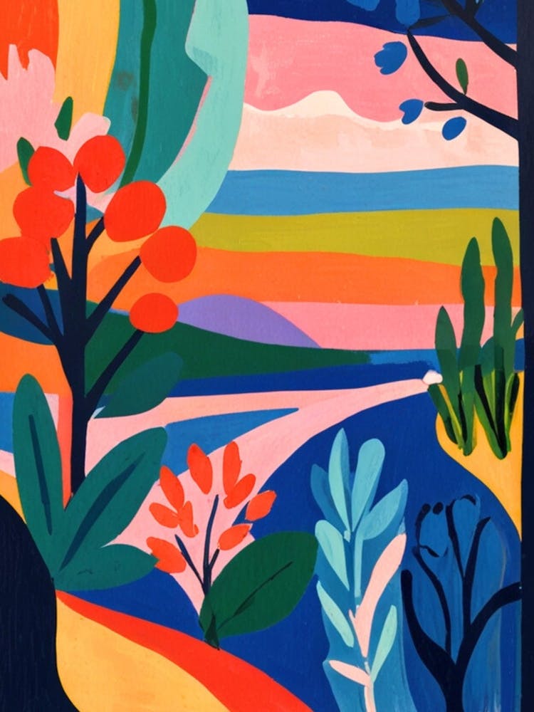 Landschaft mit Bäumen 1
